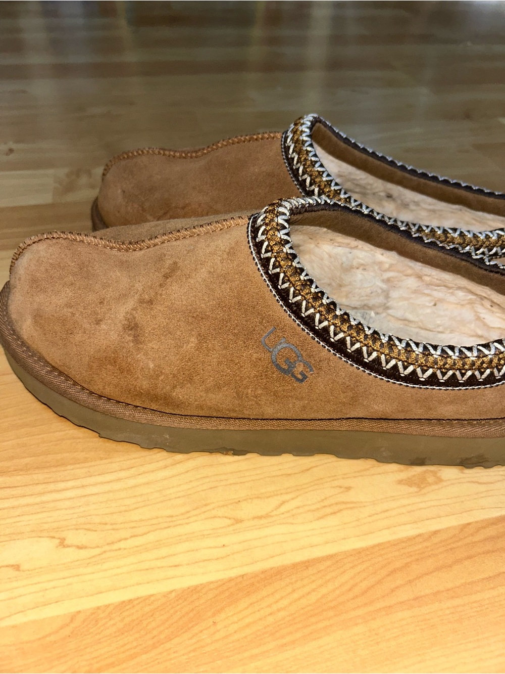UGG Tasman Suede Slip-On — Chestnut